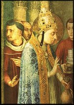 Papstdarstellung - Beato Angelico, 1447, Vatikanspalast